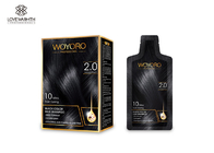 2.0 Natural Black Hair Color Shampoo Gentle For Gray Hair Cover Low Ammonia