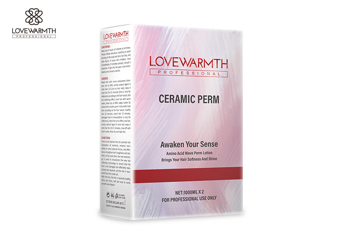 Amino Acid Permanent Wave Lotion , Smoothing Ceramic Perm Curly Hair Cream