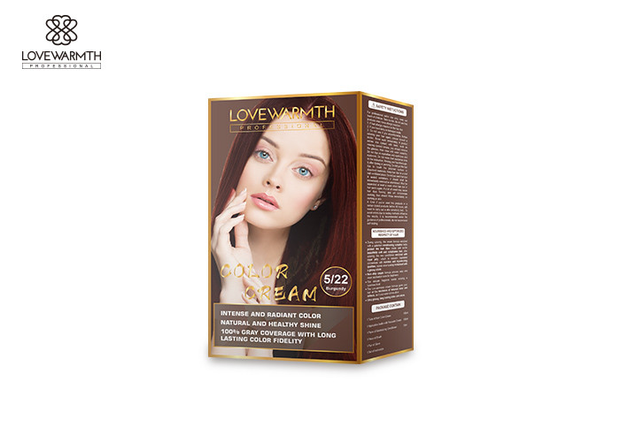 Long Lasting Hair Color Kit Cream Herbal Extract Formula For Consumers OEM Service