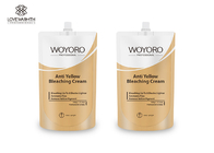 Ammonia Free Anti Yellow Hair Removal Cream , Safe Platinum Blonde Bleach