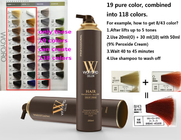 Long Lasting Ammonia Free Hair Dye Cream 19 Based Colors 260ml For Salon