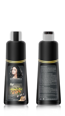 High Quality No Side Effect Organic Herbal Hair Dye Shampoo Brown Color Shampoo