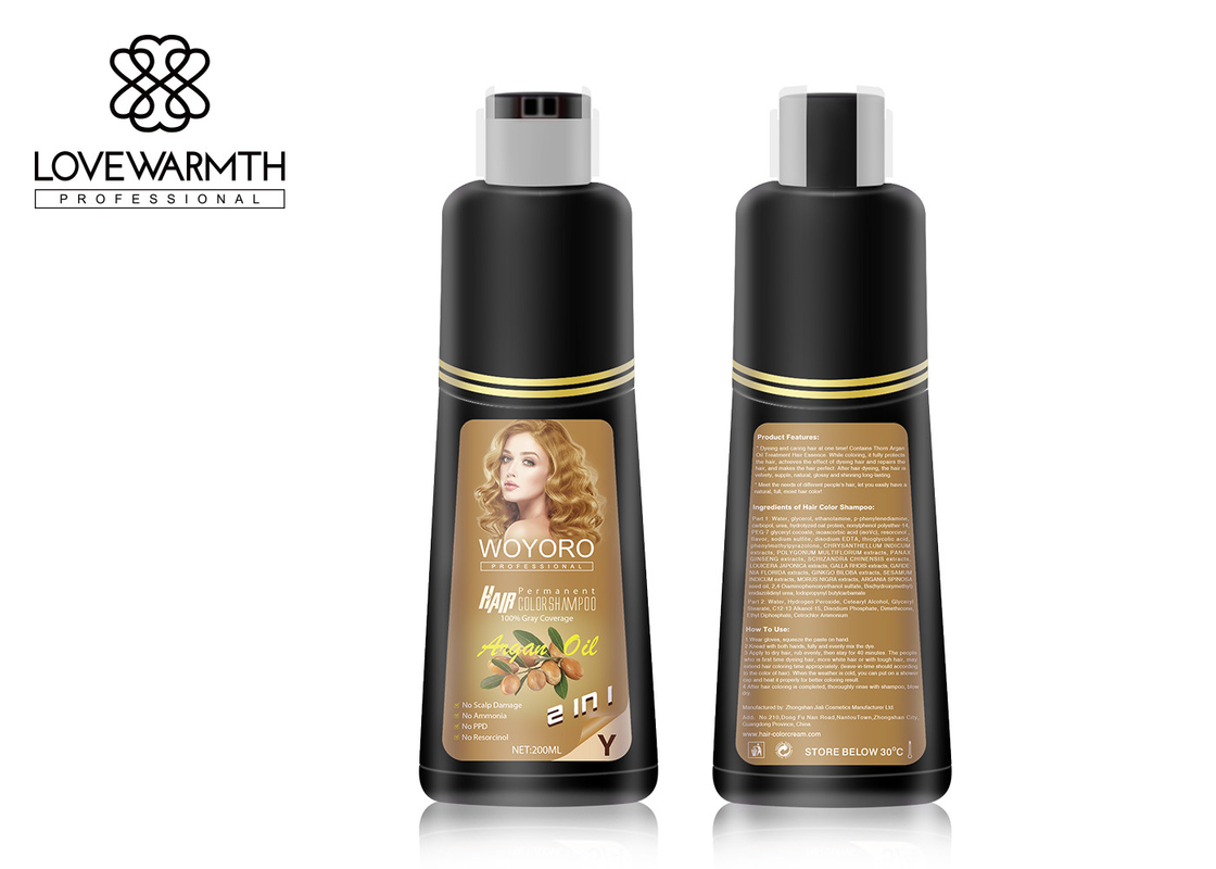 2 In 1 A Wash Ammonia Free Color Shampoo With Organ Oil 5 ...