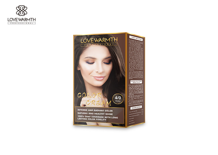 10 Botanical Ingredients Hair Dye Cream , Low Ammonia Intensive Color Cream