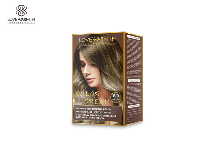 Bright Long Lasting Argan Oil Hair Color Permanent Color Cream Plant Extract Formula