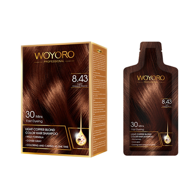 Mild Plant Formula Hair Color Shampoo Low Ammonia / Hair Dye Shampoo